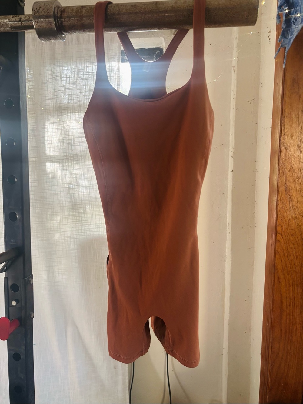 Femmesement Rust Brown One-Piece Romper